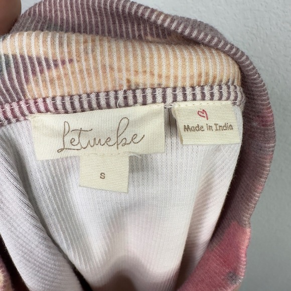 Let Me Be Anthropologie Shirt Womens S Floral Mock Neck Romantic Cottagecore - Picture 5 of 8